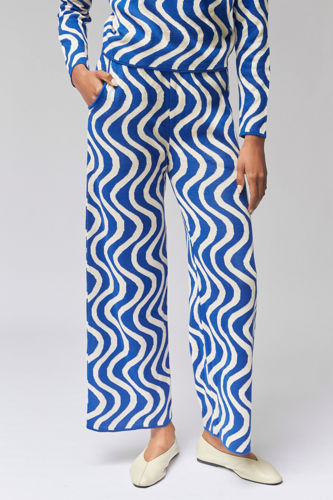 GROOVY PANTS BLUE & WHITE